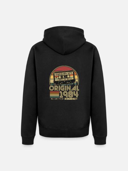 Original 1984 Vintage Retro Jahrgang 1984 geboren - Ekologisk premiumluvjack unisex - svart