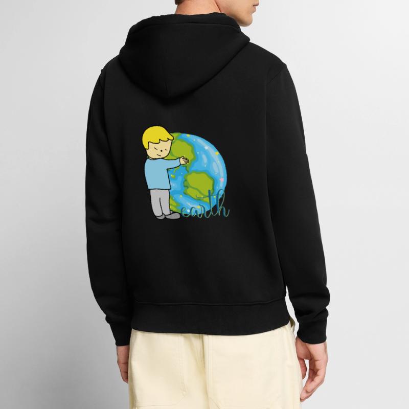 Pace in Terra Felpa con cappuccio ecologica premium unisex