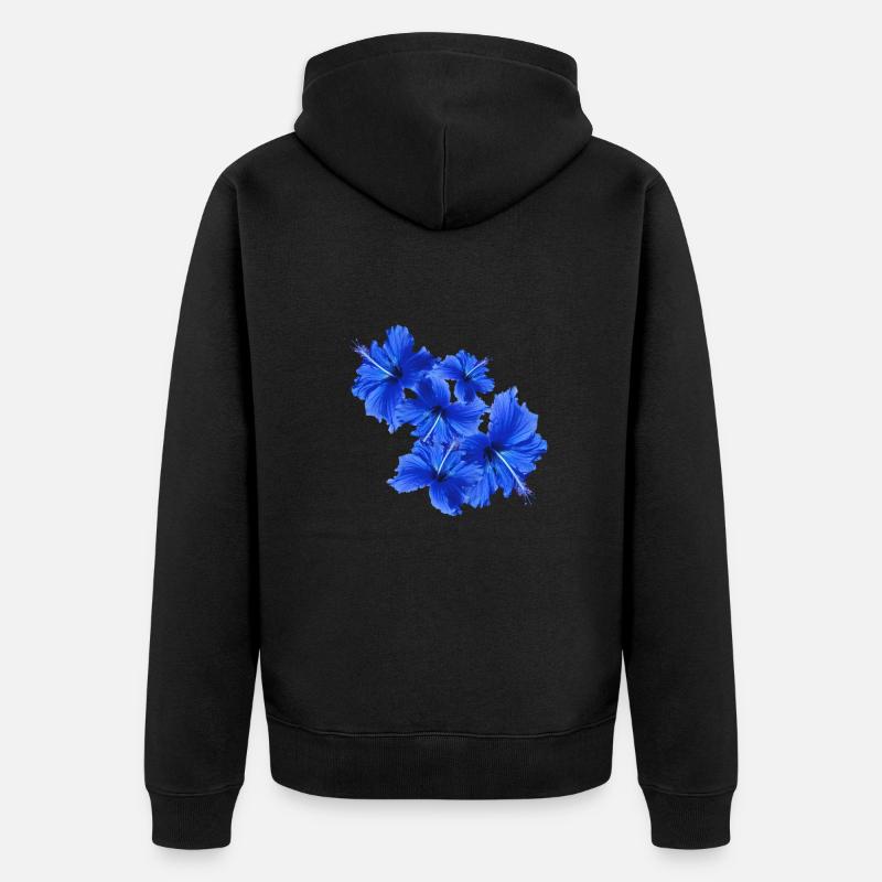 Hibiskushibiscus,Fleur,Lotus,Fleur ,Floral - Veste à capuche bio Premium Unisexe - noir