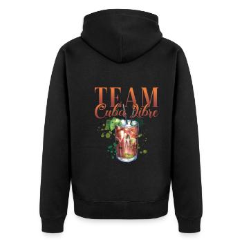 Team Cuba Libre Cocktail Barman - Veste à capuche bio Premium Unisexe - noir - Dos - Nico (187cm)