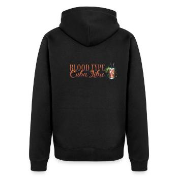 Groupe sanguin Cuba Libre Cocktail Barman - Veste à capuche bio Premium Unisexe - noir - Dos - Nico (187cm)