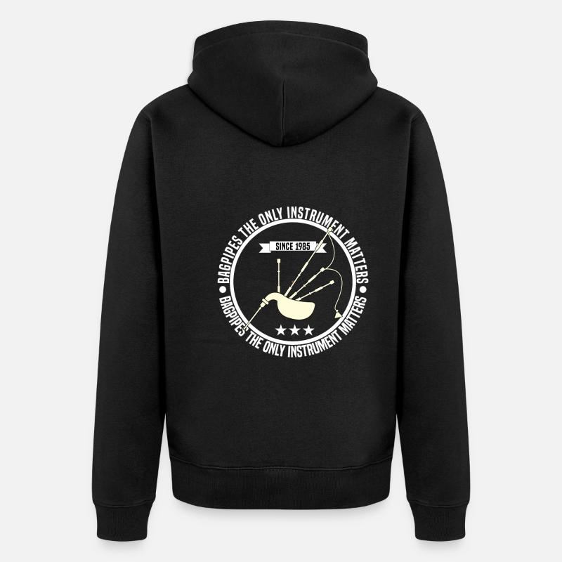 cornemuse - Veste à capuche bio Premium Unisexe - noir