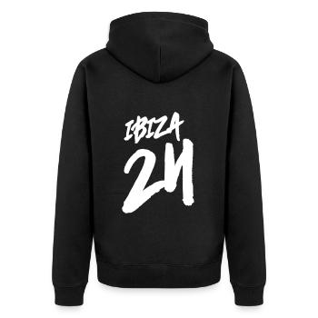 Ibiza 24 - Veste à capuche bio Premium Unisexe - noir - Dos - Nico (187cm)