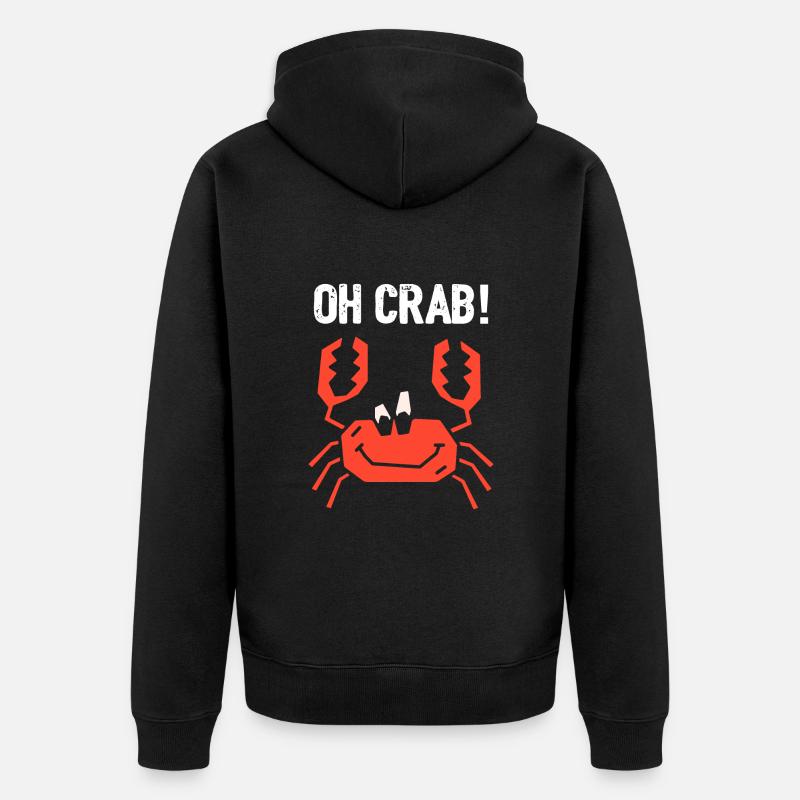 Oh Crabe - Veste à capuche bio Premium Unisexe - noir