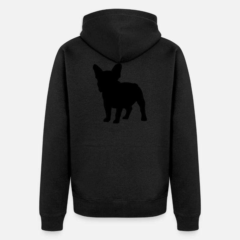 Frenchie - Veste à capuche bio Premium Unisexe - noir