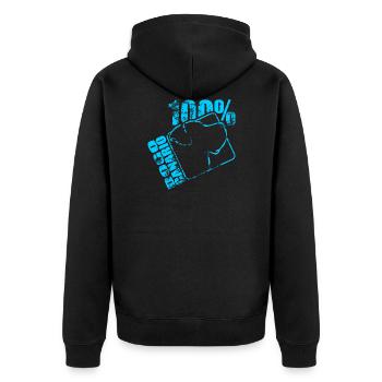 Dogo Canario 100 - Veste à capuche bio Premium Unisexe - noir - Dos - Nico (187cm)