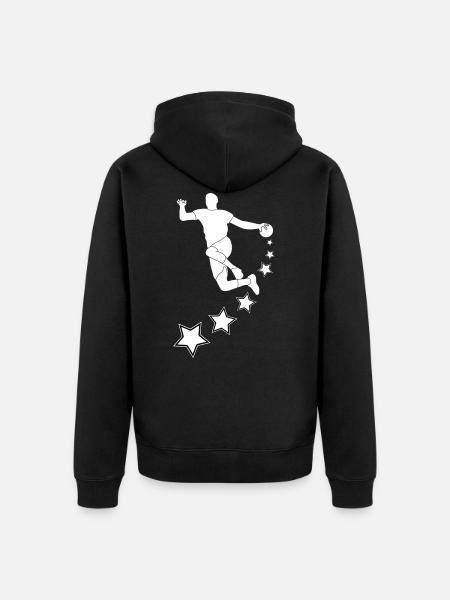 STAR 2 - Unisex Premium Organic Zip Hoodie - black