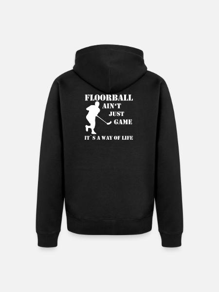 Floorball - Veste à capuche bio Premium Unisexe - noir