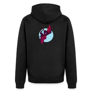 Mister Dragounet - Veste à capuche bio Premium Unisexe - noir - Dos - Nico (187cm)