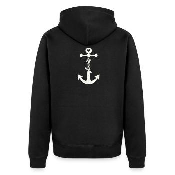 family - Veste à capuche bio Premium Unisexe - noir - Dos - Nico (187cm)