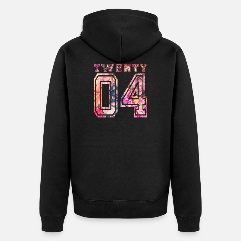 Twenty 2004 - Unisex Premium Bio Zip Hoodie - Schwarz