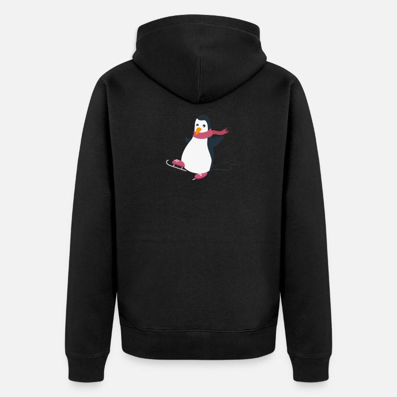 manchot - Veste à capuche bio Premium Unisexe - noir
