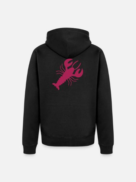 Kreft - hummer - hummer - Premium økologisk unisex-hettejakke - svart