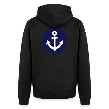 ancre - Veste à capuche bio Premium Unisexe - noir - Dos - Nico (187cm)