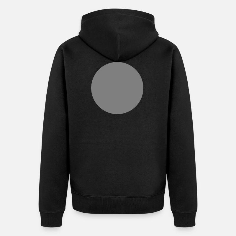 gris cercle - Veste à capuche bio Premium Unisexe - noir