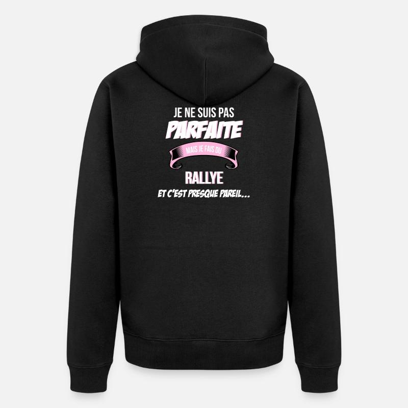 Rallye cadeau humour - Veste à capuche bio Premium Unisexe - noir