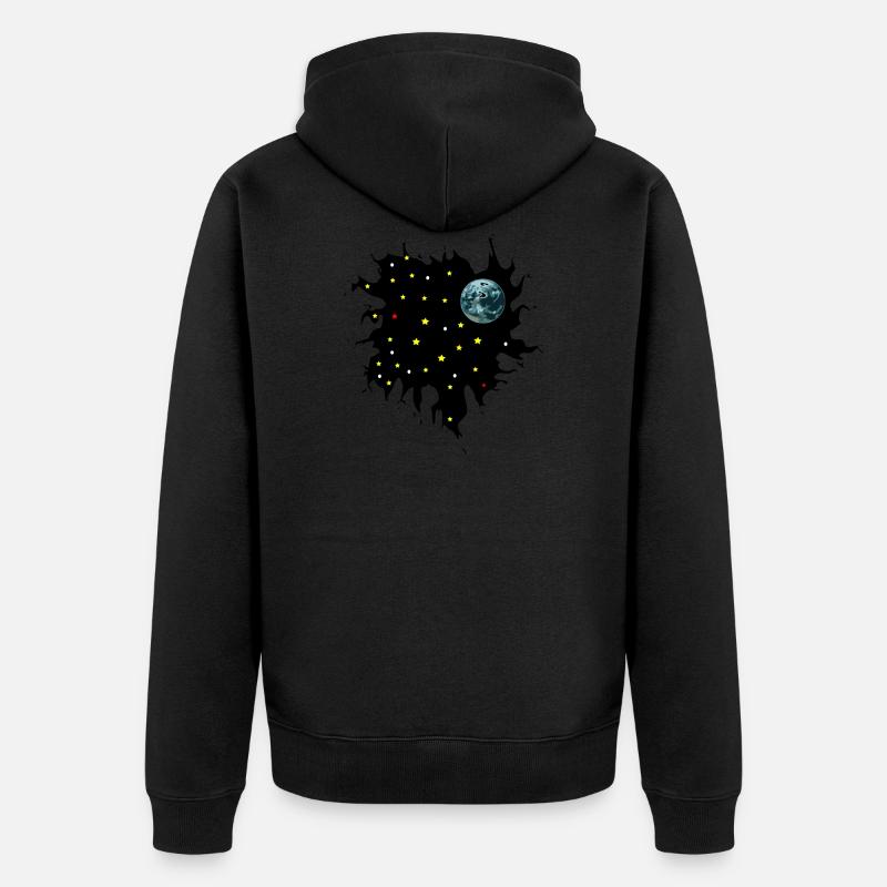 Galaxey - Veste à capuche bio Premium Unisexe - noir