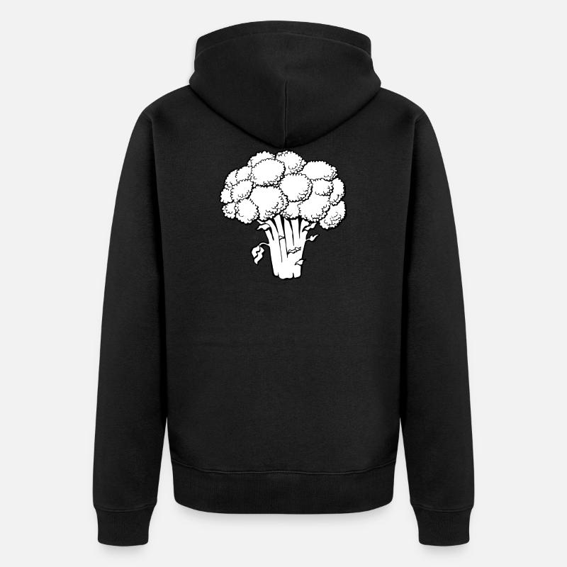 broccoli brocoli veggie gemuese vegetables15 - Veste à capuche bio Premium Unisexe - noir