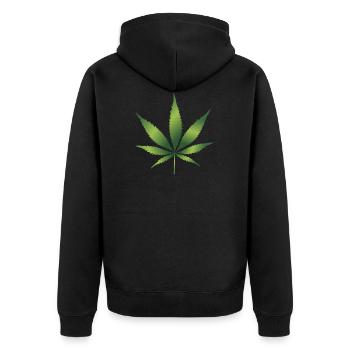 herbes thym romarin persil origan aneth - Veste à capuche bio Premium Unisexe - noir - Dos - Nico (187cm)
