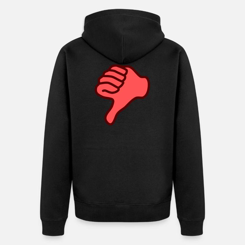 aversion - Veste à capuche bio Premium Unisexe - noir