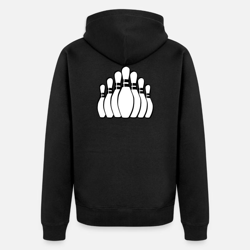 bowling - Veste à capuche bio Premium Unisexe - noir