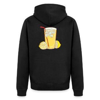 cocktails de jus de jus de boissons limonade limonade41 - Veste à capuche bio Premium Unisexe - noir - Dos - Nico (187cm)