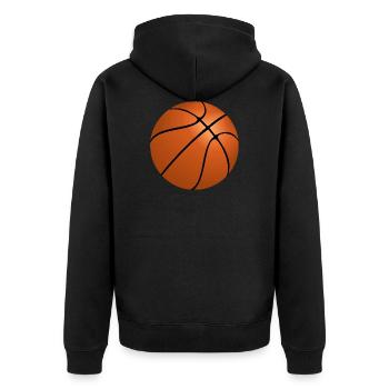 Basket-ball - Veste à capuche bio Premium Unisexe - noir - Dos - Nico (187cm)