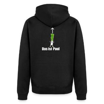 Lauch Paul lustige Geschenkidee T-Shirt - Unisex Premium Bio Zip Hoodie - Schwarz - Hinten - Nico (187cm)