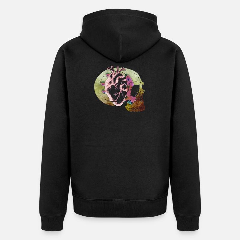 Headbleed - Unisex Premium Bio Zip Hoodie - Schwarz