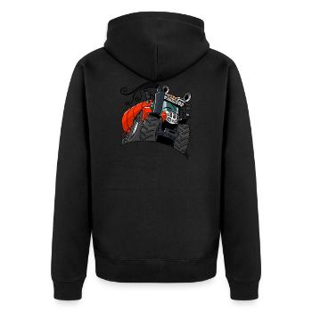 0482 steyr - Veste à capuche bio Premium Unisexe - noir - Dos - Nico (187cm)