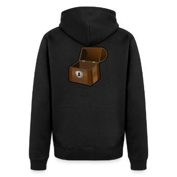 bateau pirate bateau bateau pirate skull3 - Veste à capuche bio Premium Unisexe - noir - Dos - Nico (187cm)