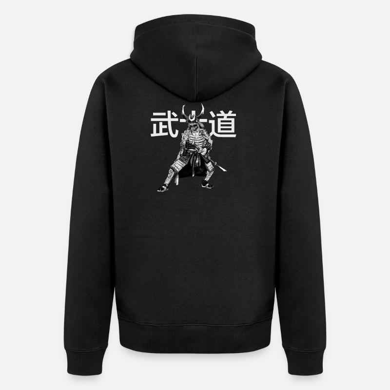 Samurai - Bushido - Veste à capuche bio Premium Unisexe - noir