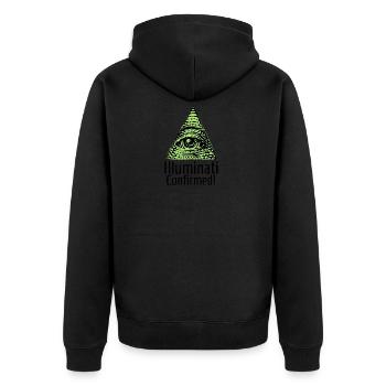 Illuminati cadeau amusant confirmé - Veste à capuche bio Premium Unisexe - noir - Dos - Nico (187cm)