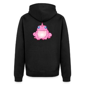grenouille licorne - Veste à capuche bio Premium Unisexe - noir - Dos - Nico (187cm)