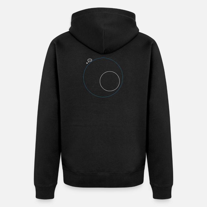 PUBG Minimap Fun - Unisex Premium Bio Zip Hoodie - Schwarz
