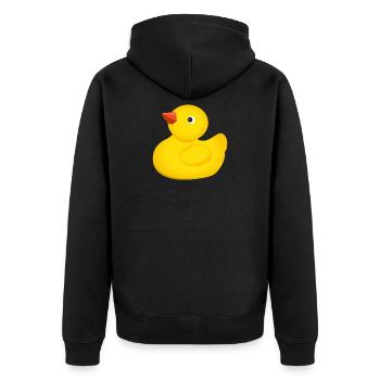 Canards de bain - Veste à capuche bio Premium Unisexe - noir - Dos - Nico (187cm)