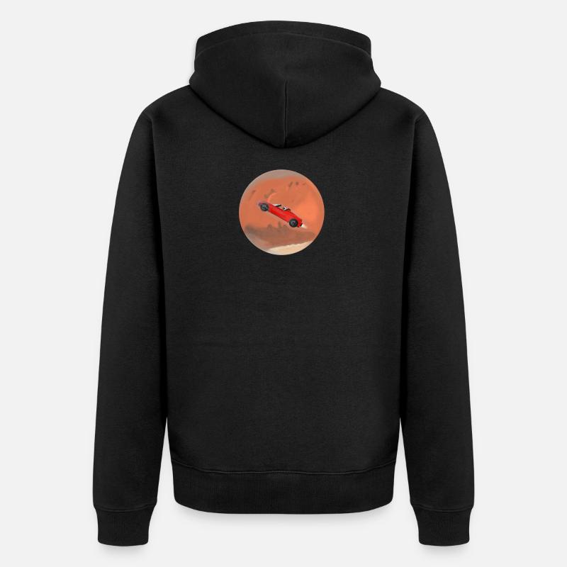 Voiture de l’espace / , , - Veste à capuche bio Premium Unisexe - noir