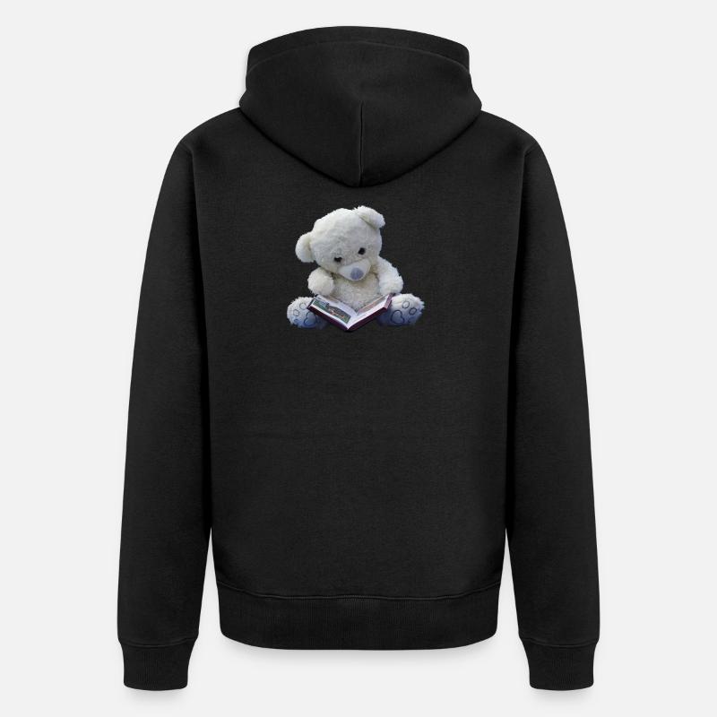 Teddy - Veste à capuche bio Premium Unisexe - noir
