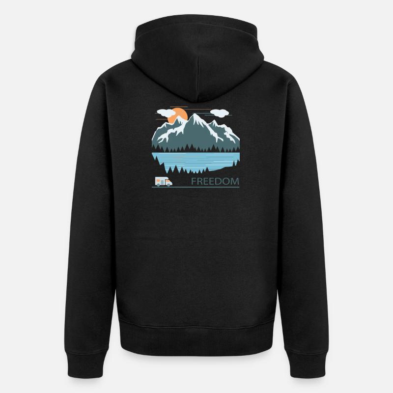 Camping - Veste à capuche bio Premium Unisexe - noir