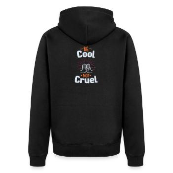 Be Cool Shirt - serrer la main noir - Veste à capuche bio Premium Unisexe - noir - Dos - Nico (187cm)