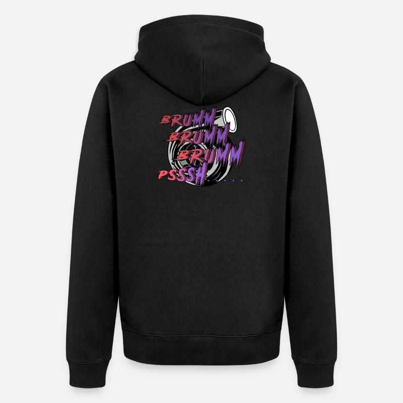 BRUMM BRUMM BRUMM PSSSH - Veste à capuche bio Premium Unisexe - noir