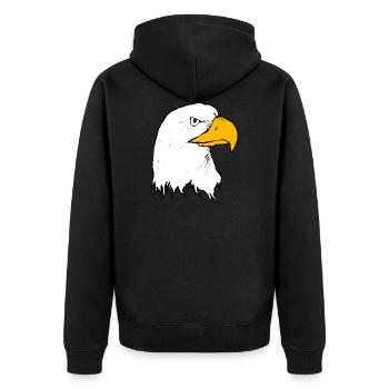 adler eagle bussard falke habicht hawk falcon17 - Veste à capuche bio Premium Unisexe - noir - Dos - Nico (187cm)