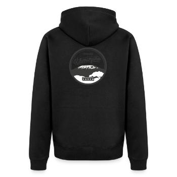Kilimandjaro - Veste à capuche bio Premium Unisexe - noir - Dos - Nico (187cm)