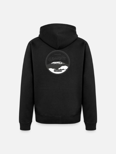 Kilimanjaro - Unisex Premium Organic Zip Hoodie - black