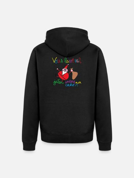 Vous lavé vu ? - Veste à capuche bio Premium Unisexe - noir