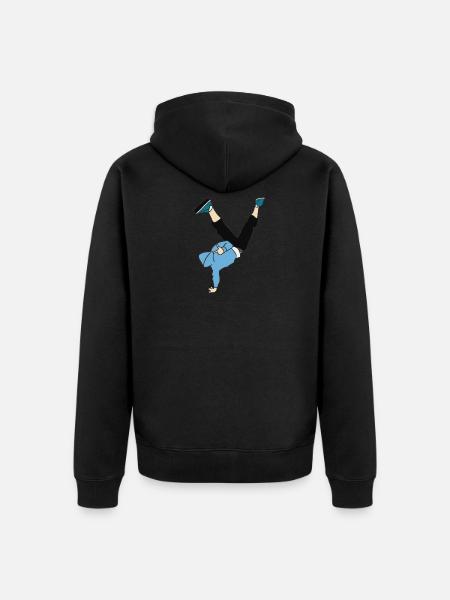 Breakdancer / Hip Hop - Veste à capuche bio Premium Unisexe - noir