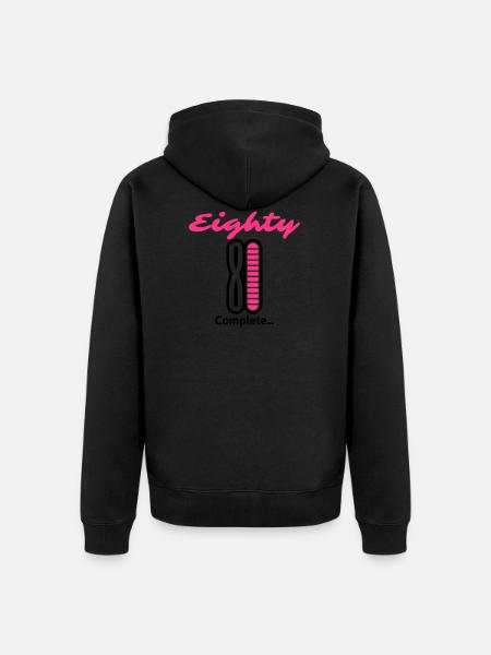 Eighty Complete... - Unisex Premium Bio Zip Hoodie - Schwarz