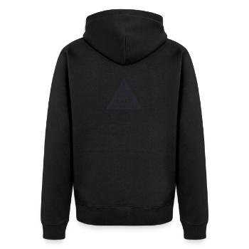 Forget The Dog Beware Of black - Unisex Premium Organic Zip Hoodie - black - Back - Nico (187cm)
