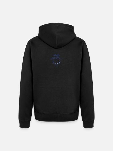 wild mountain - Unisex Premium Organic Zip Hoodie - black