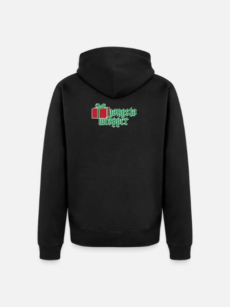 Gangster rapper wrapper jul - Premium økologisk unisex-hættejakke - sort